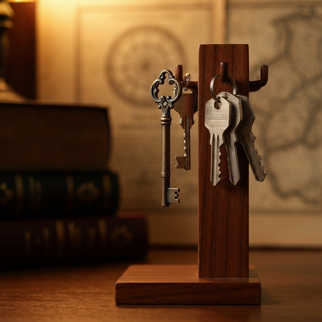 Oak Key Stand thumbnail 2